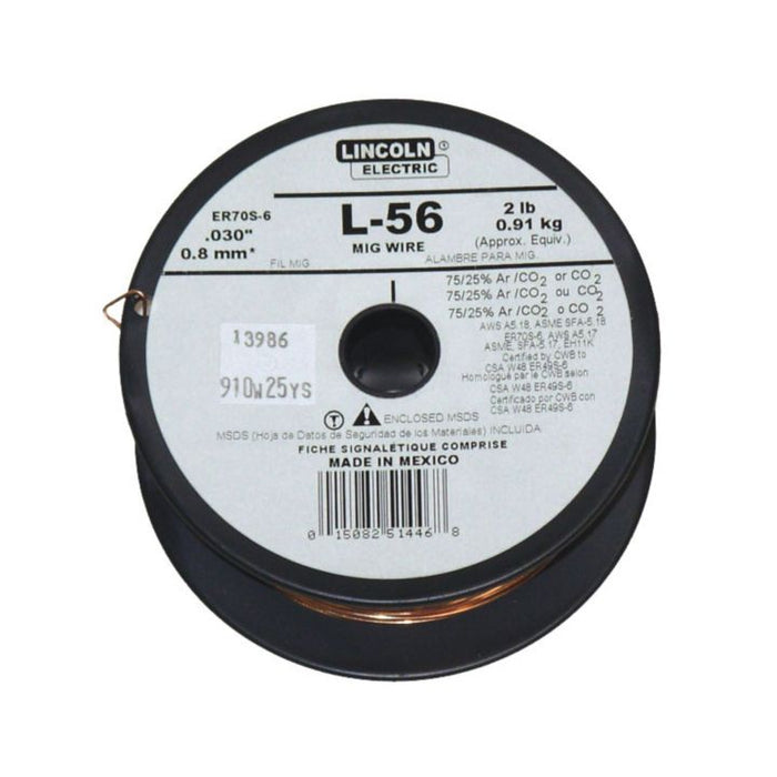 Lincoln Electric S-6 0.025-in Solid MIG Wire- 2lb