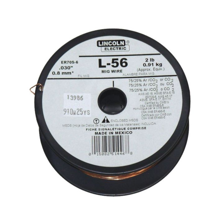 Lincoln Electric S-6 0.025-in Solid MIG Wire- 2lb