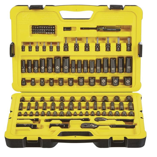 0589231 Stanley Professional Grade Black Chrome Socket Set, 122-pc
