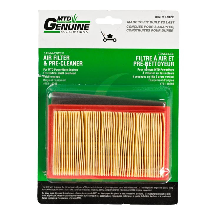 0607042 MTD Replacement Air Filter — Partsource