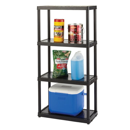 Certified 4-Shelf Resin Rack, 23 x 12 x 52-in