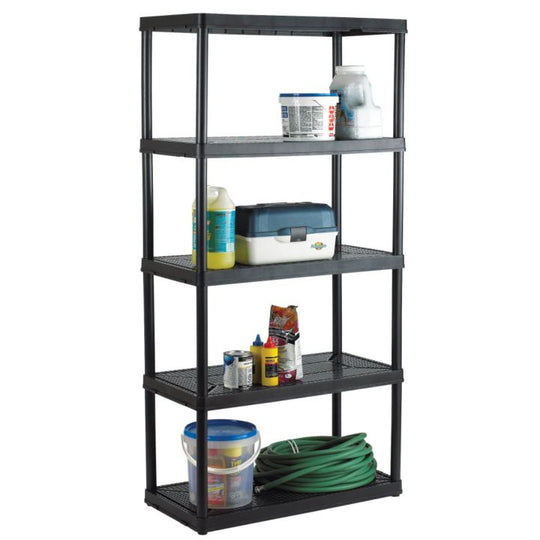 0680314 Certified 5-Shelf Resin Rack, 36 x 18 x 72-in