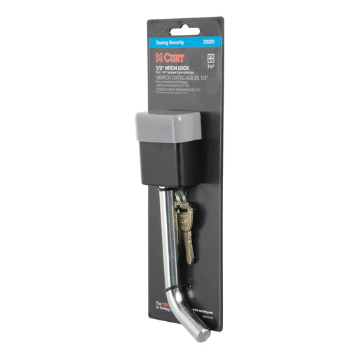 23020 1/2 Hitch Lock (1-1/4 Receiver, Deadbolt, Chrome)