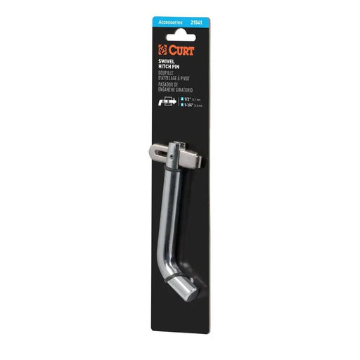21541 1/2 Swivel Hitch Pin (1-1/4 Receiver, Chrome, Packaged)