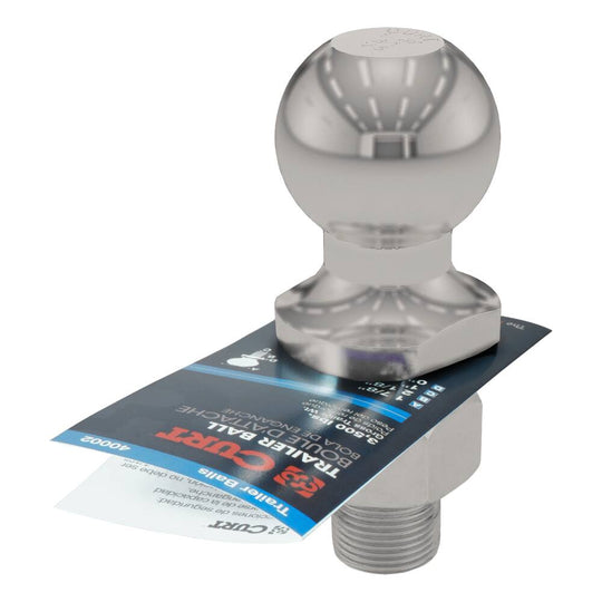 40081 1-7/8 Trailer Ball (1 x 2-1/8 Shank, 3,500 lb, Stainless)
