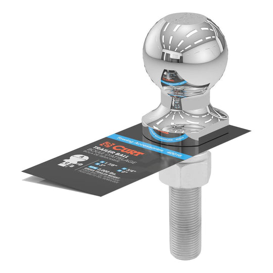 40016 1-7/8 Trailer Ball (3/4 x 3 Shank, 2,000 lbs., Chrome)