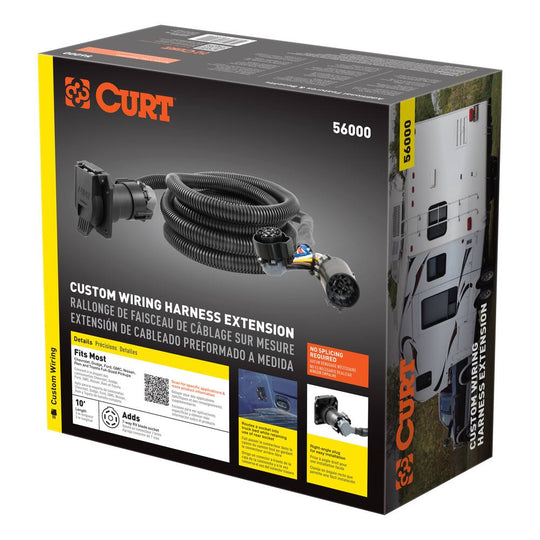 56000 10' Custom Wiring Harness (Adds 7-Way Blade to Truck Bed)