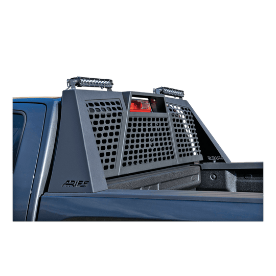 1110111 Aries Switchback Headache Rack, Black