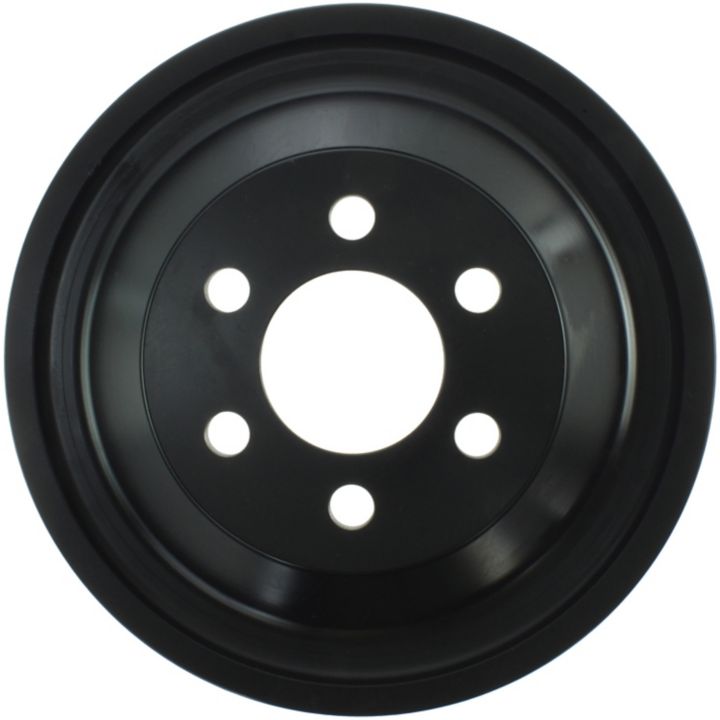 80110 Pro-Series OE Brake Drum with a black circular design featuring five evenly spaced holes around a central hole.