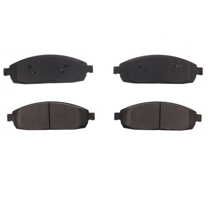Set of four BFD1181CR ProSeries OE Brake Pads arranged in two rows on a white background.