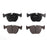 Four BFD681SM ProSeries OE Brake Pads in black are arranged in two rows, with the friction side visible on the bottom row.