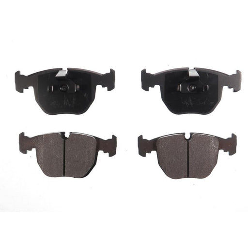 Four BFD681SM ProSeries OE Brake Pads in black are arranged in two rows, with the friction side visible on the bottom row.