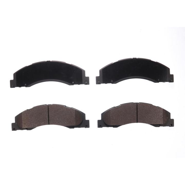 Four BFD1328SM ProSeries OE black car brake pads arranged in two rows on a white background.