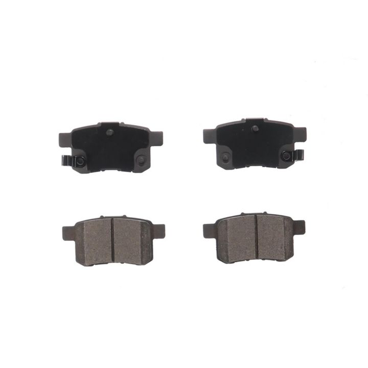 A set of BFD1336CR ProSeries OE Brake Pads in black and gray.