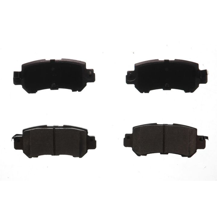 Four BFD1624CR ProSeries OE Brake Pads in black arranged in a rectangular layout against a white background.