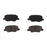 Four BFD1679CR ProSeries OE Brake Pads in black, arranged in two rows against a white background.