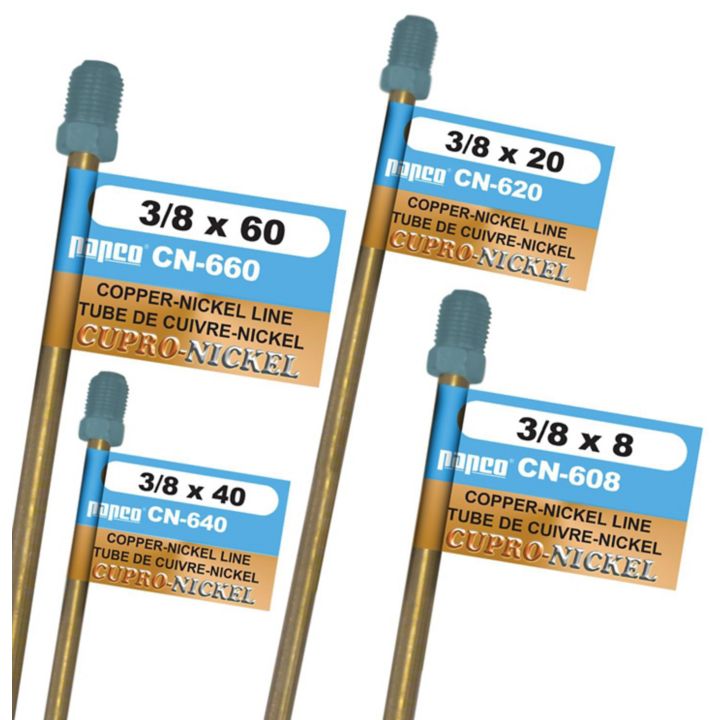 CN660 H. Paulin CN660 Copper Nickel Brake Line, Standard, 60 x 3/8-in