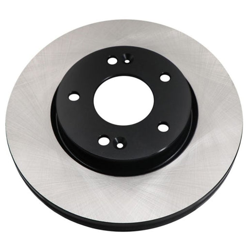 A single C07022 ProSeries OE+ Brake Rotor featuring a black center and metallic outer edge.