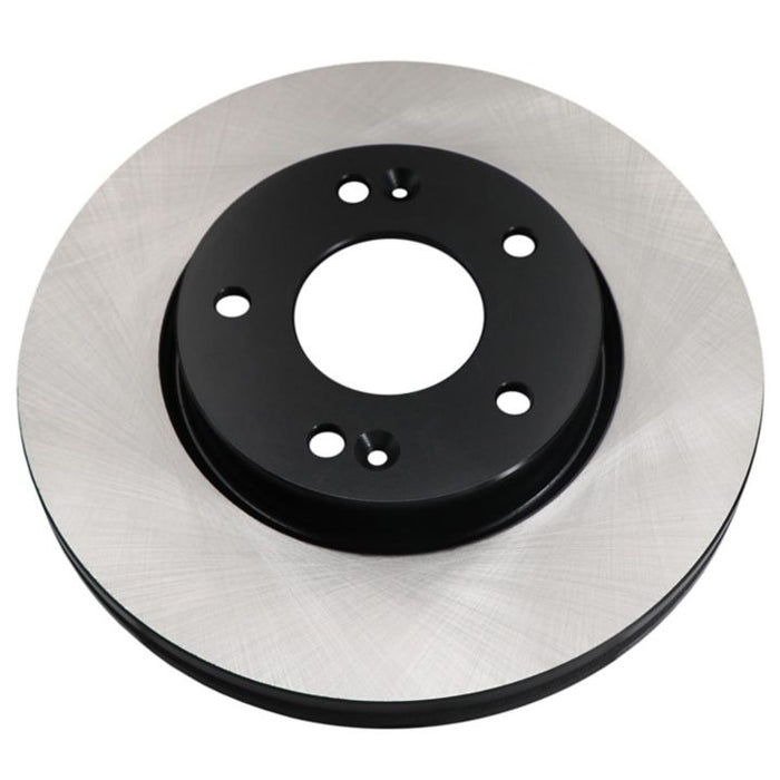 A single C07022 ProSeries OE+ Brake Rotor featuring a black center and metallic outer edge.