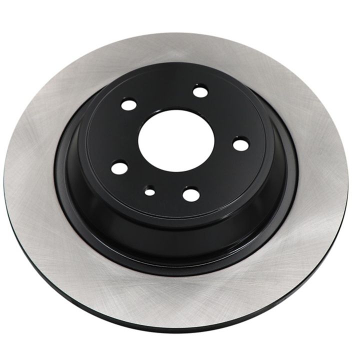 Close-up of the C07183 ProSeries OE+ Brake Rotor featuring a circular design with a dark central hub and five mounting holes.