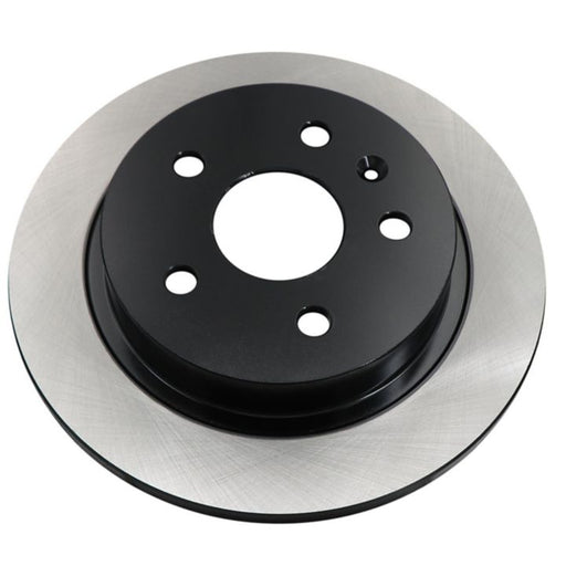 The C07473 ProSeries OE+ Brake Rotor includes a design with five mounting holes, featuring a black center and a metallic outer edge.