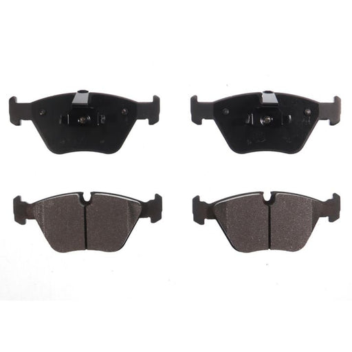 Four BFD946SM ProSeries OE black brake pads aligned in two rows on a white background.