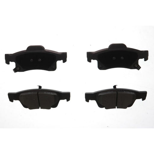Four BFD1498CR ProSeries OE Brake Pads in black are displayed against a plain white background, shown from front and top angles.