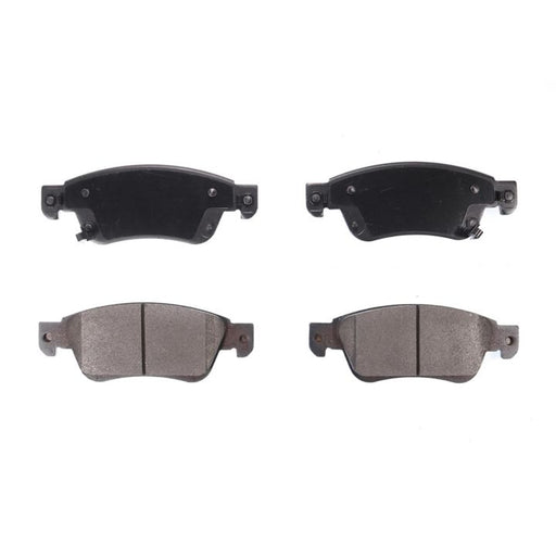 The BFD1287CR ProSeries OE Brake Pads are presented in two rows, with each of the four brake pads featuring a dark upper half and a lighter lower half.