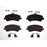 BFD1406SM ProSeries OE Brake Pads set includes four brake pads, two bolts, and two clips, displayed on a white background.