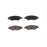 Four BFD1337ACR ProSeries OE Brake Pads in black and gray, arranged in two rows on a white background.