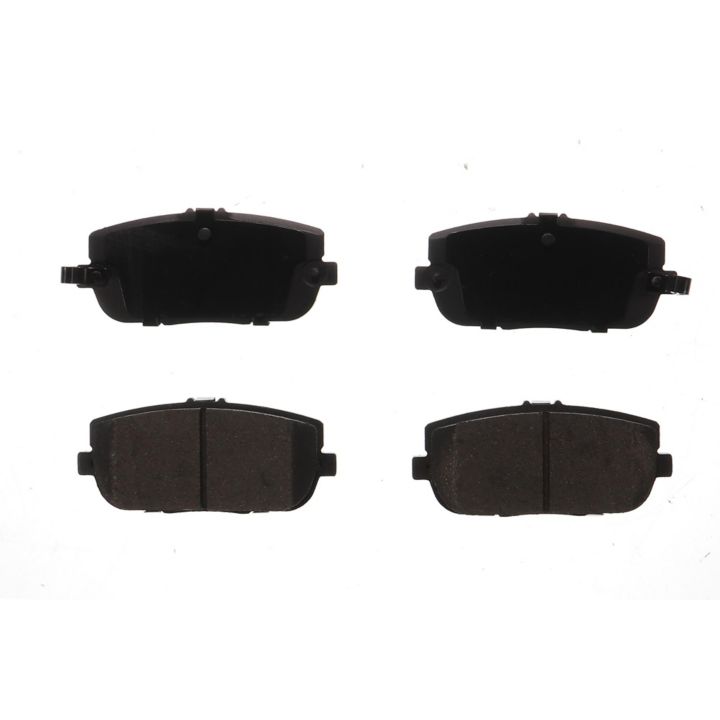 Four BFD1180CR ProSeries OE brake pads in black, arranged in a grid on a white background.