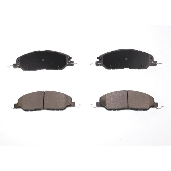 Four BFD1463CR ProSeries OE Brake Pads, in black and gray, are arranged in two rows on a white background.