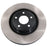 The C80235 ProSeries OE+ Brake Rotor is a metallic car brake rotor that features a black hub, a silver disc, and four bolt holes in the center.