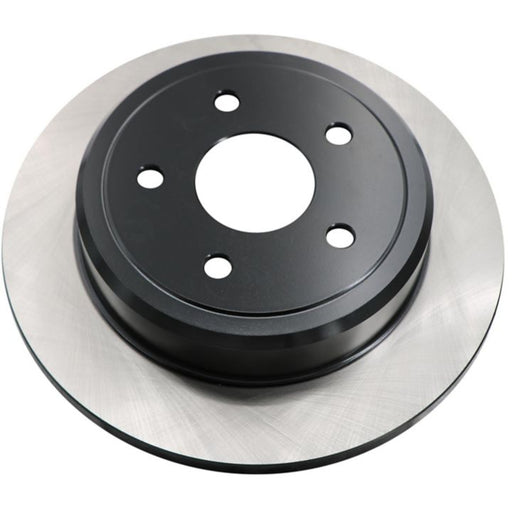 Close-up of the C26297 ProSeries OE+ Brake Rotor featuring a black center and multiple holes around the central hub.