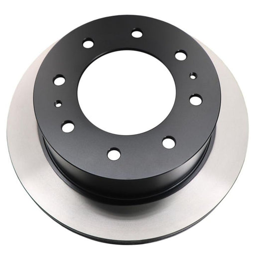 A close-up of the C80442 ProSeries OE+ Brake Rotor, featuring a black and silver ventilated design with multiple holes for mounting.