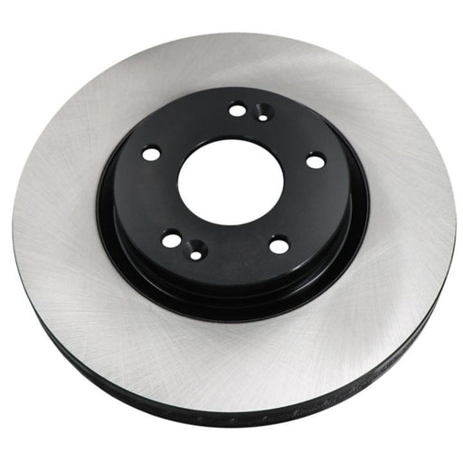 A C26511 ProSeries OE+ Brake Rotor featuring a metallic construction, black center, and four mounting holes.