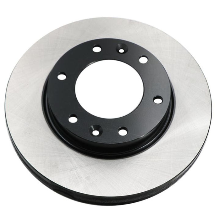 The C26440 ProSeries OE+ Brake Rotor, featuring a black center and six mounting holes, is displayed on a white background.