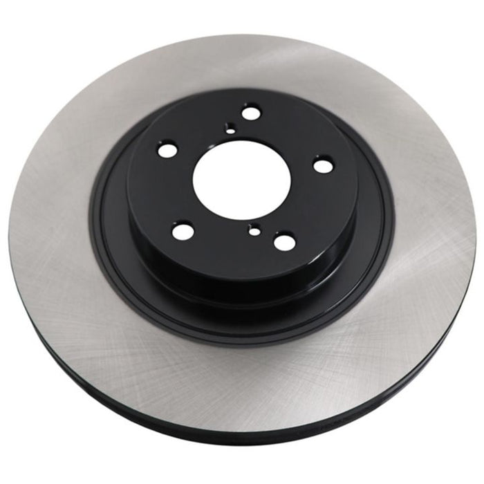 Close-up of the C26192 ProSeries OE+ Brake Rotor, featuring a black center and silver outer edge, designed for disc braking systems.