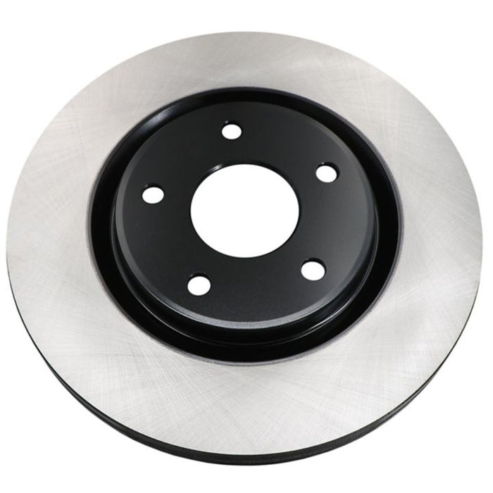 The C80509 ProSeries OE+ Brake Rotor, featuring a clean design with a black center and metallic outer ring, is isolated on a white background.