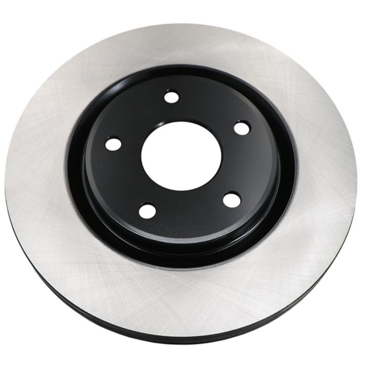 The C80509 ProSeries OE+ Brake Rotor, featuring a clean design with a black center and metallic outer ring, is isolated on a white background.