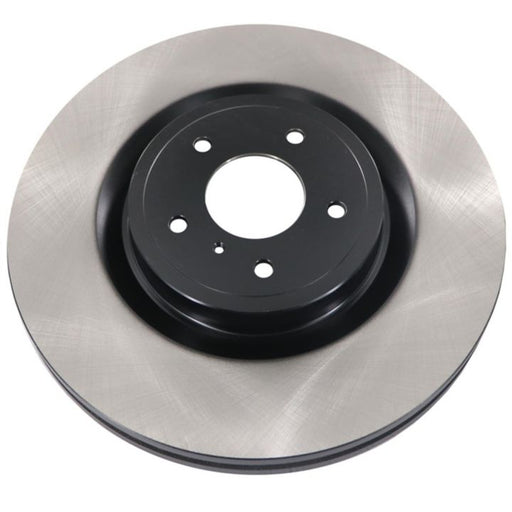 The C26531 ProSeries OE+ Brake Rotor is a silver and black car brake disc rotor featuring multiple holes in the center.