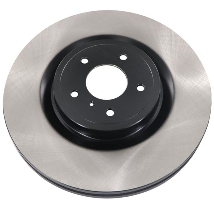 The C26531 ProSeries OE+ Brake Rotor is a silver and black car brake disc rotor featuring multiple holes in the center.