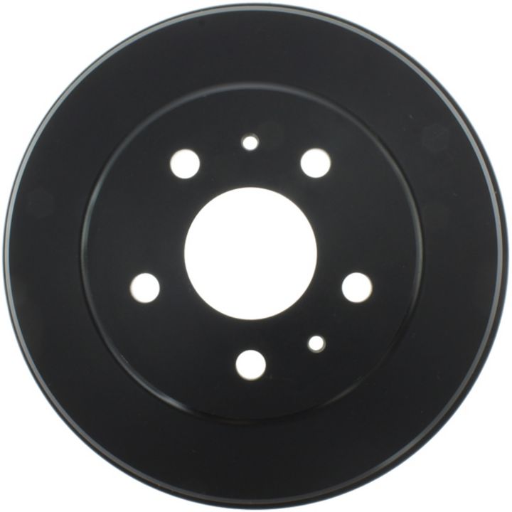 The 22119 Pro-Series OE Brake Drum, in black, features multiple holes arranged around a central hole.