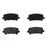 Four BFD1585CR ProSeries OE Brake Pads in black, organized in a 2x2 grid against a white background.