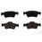 Four BFD1122SM ProSeries OE Brake Pads in black, arranged in two pairs on a white background.