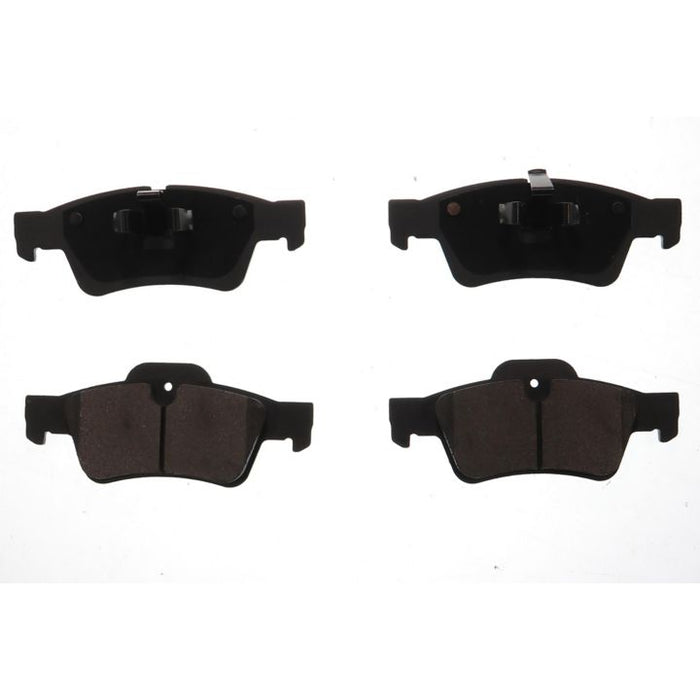 Four BFD1122SM ProSeries OE Brake Pads in black, arranged in two pairs on a white background.