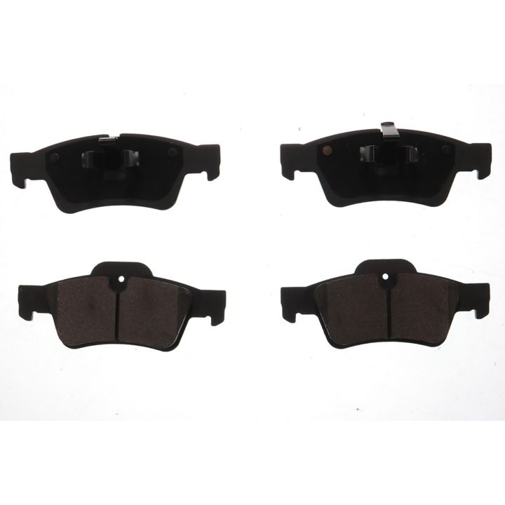 Four BFD1122SM ProSeries OE Brake Pads in black, arranged in two pairs on a white background.
