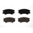 Four BFD1404CR ProSeries OE brake pads in black, arranged in a square on a white background.