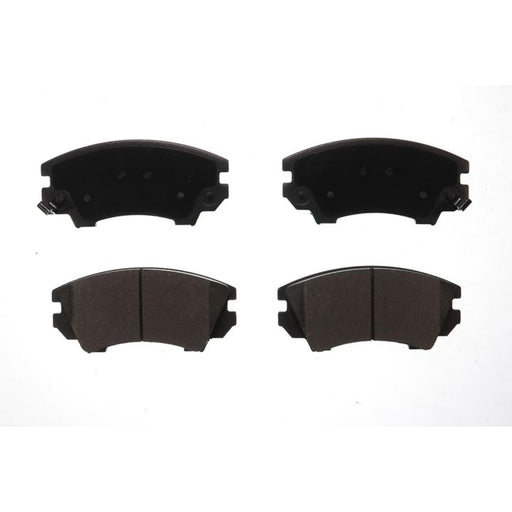 Four BFD1404CR ProSeries OE brake pads in black, arranged in a square on a white background.