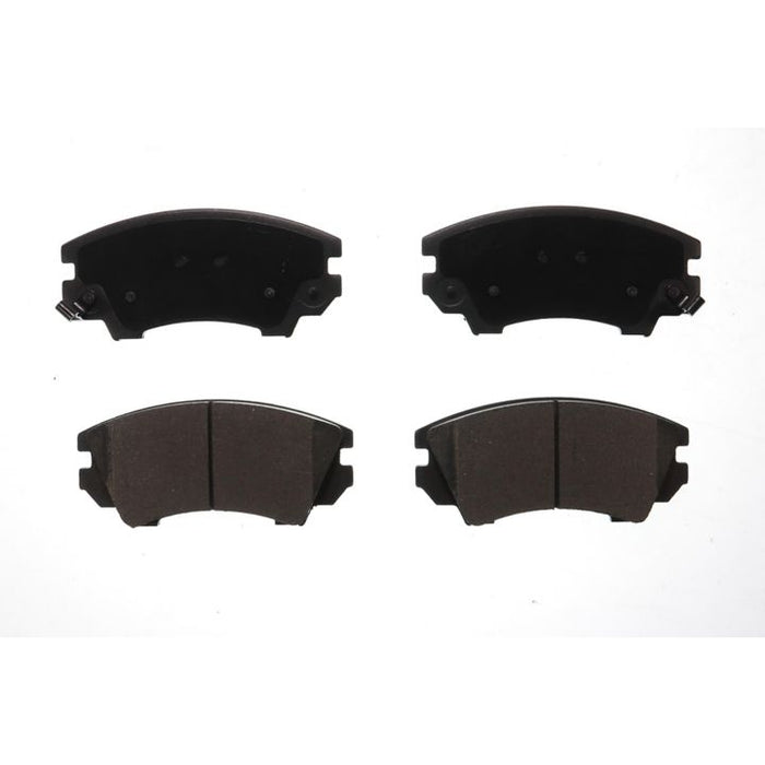 Four BFD1404CR ProSeries OE brake pads in black, arranged in a square on a white background.